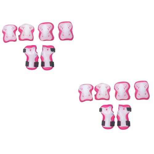 BESPORTBLE 2sets Kid Skating Supplies Sliding Plate Outdoor Protectors Girls Boys Skates Sponge Plastic Cord Cloth Comfortable 6pcs*2
