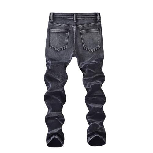 Jeans pantalons cargo garçon coupe large et décontractée été