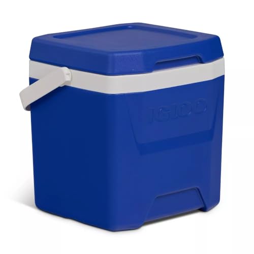 Image of Igloos Cooler Hard-Sided Ice Chest, Insulated Portable Cooler, Heavy-Duty, Leak-Resistant Lid, Lightweight Ergonomic Handle