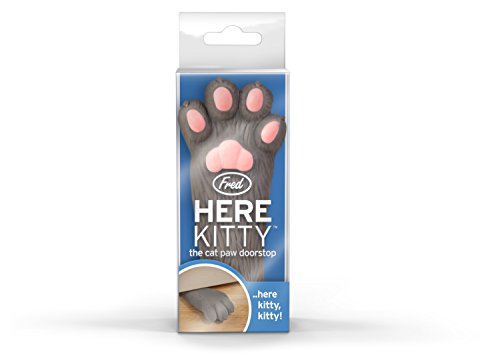 Fred HERE KITTY Cat Paw Doorstop