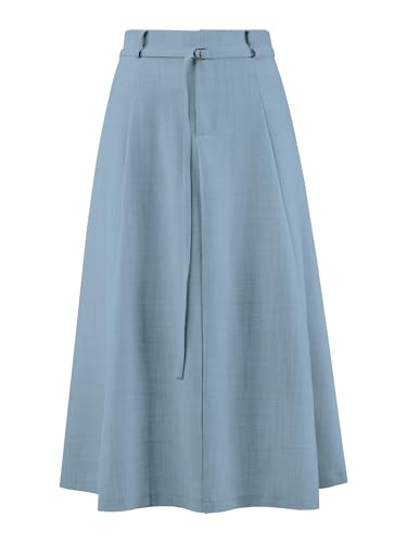 Women's A-Line Skirt with Pockets Elastic High Waist Maxi Skirt
