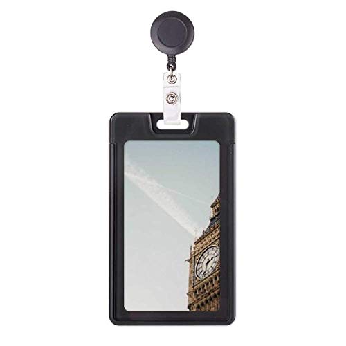 Porte-badge rétractable Big Ben Clouds bleu ciel idéal au quotidien