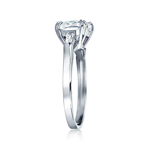 Semplice 5CT Quadrato Asscher Cut AAA CZ Lato