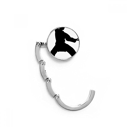 Soporte plegable de bolso para colgar en mesa, colgador portátil DIYthinker Kung Fu Shaolin