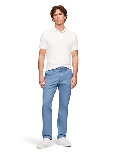 Image of Tommy Hilfiger Men's Stretch Cotton Chino Pants in Custom Fit
