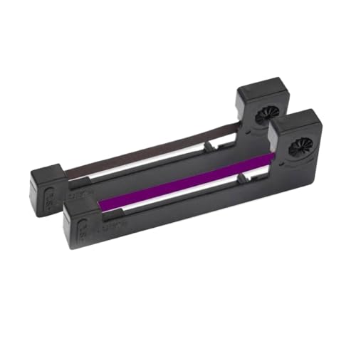 10PCSブラックパープルタクシーリボンカートルテープERC-09 ERC09 F 3588B 3589D DT6000 FE-700 PCR365プリンターと互換性(20pcs Purple)