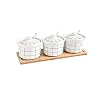 Spice Box Creature Kitchen Accessorie Set,3 Pack,Can For Spice Storage Home,Keuken,Counter.Color:White Kruiden potten…