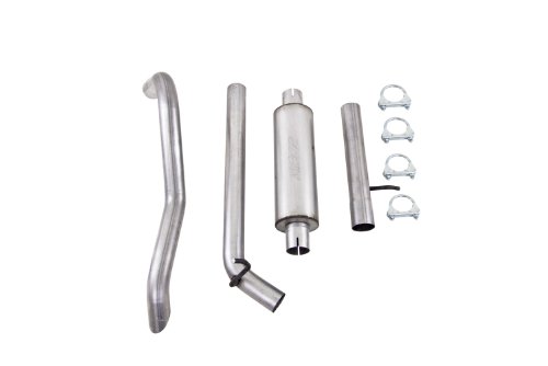 Image of MBRP S5530AL Aluminized Steel Rear Single Exit Off Road Cat-Back Exhaust System