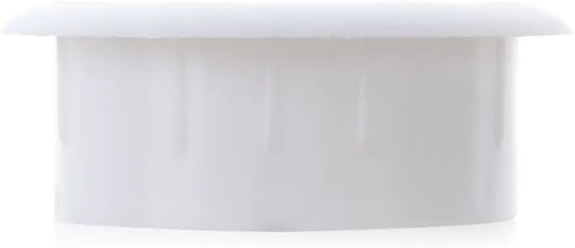 Desk Cable Grommets, Tidies Port Hole Covers, 2pcs Wire Organizer Cover Cord for Office Furniture Passing Eight Petal Threading Box(White,50mm)