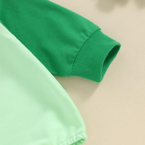 First Saint Patricks Day Outfit Baby Boy Funny Graphic Romper Clover Green Elf Striped Leg Warmers Spring Clothes3