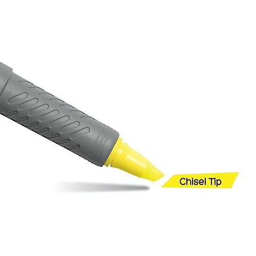 BIC Brite Liner Grip Highlighters, Chisel Tip, Classic Yellow, 2-Count - image 2