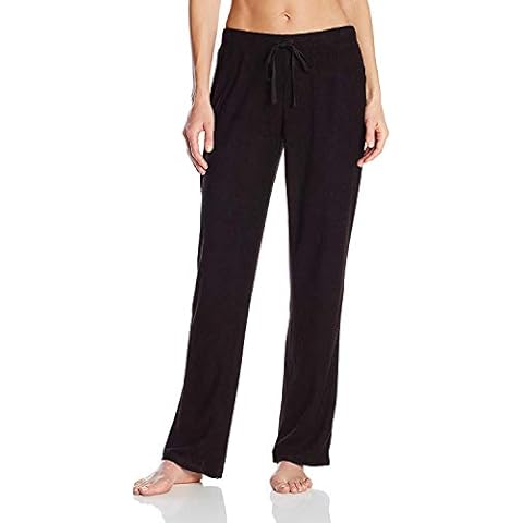 N Natori Women's Terry Lounge Pant, Black, X-Large Cover