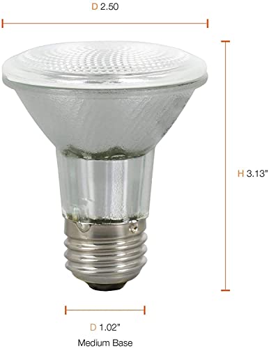 Sylvania 16104/2 16104 2-Pack Capsylite Halogen Dimmable Lamp / Par20 Flood Light Reflector / 50W Replacement/Medium Base E26 / 39 Watt K – Warm White, 2 Count (Pack Of 1), 2850 Kelvin #TOP5