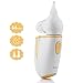 INTEY Aspirador Nasal Eléctrica, 2 Boquillas de Silicona, Protección Antirreflujo, Dispositivo de Succión Nasal para Bebés, Congestión Nasal, Frío, Moco, con Certificación