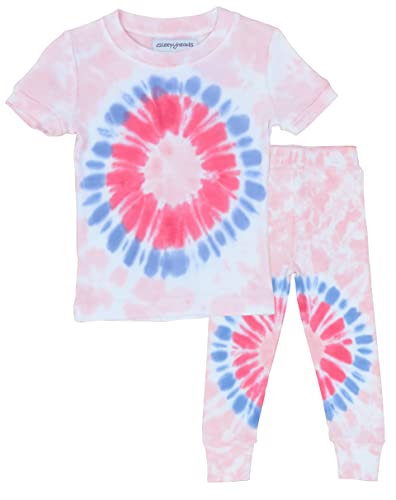 Sleepyheads Girls, Boys, Kids Cotton Short Sleeve Tie Dye Snug Fit Pajama Set, Shorts Set