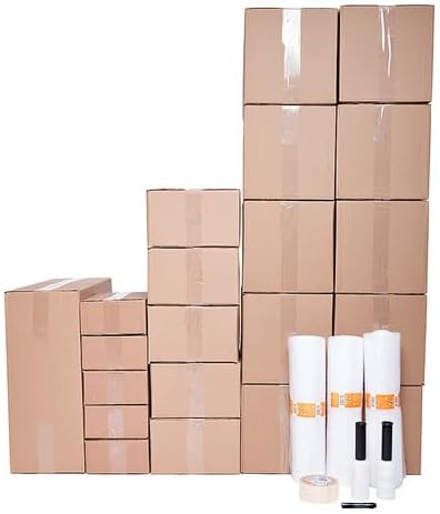 Kit Mudança Completo Caixas de Papelão Reforçadas Plástico Bolha ...