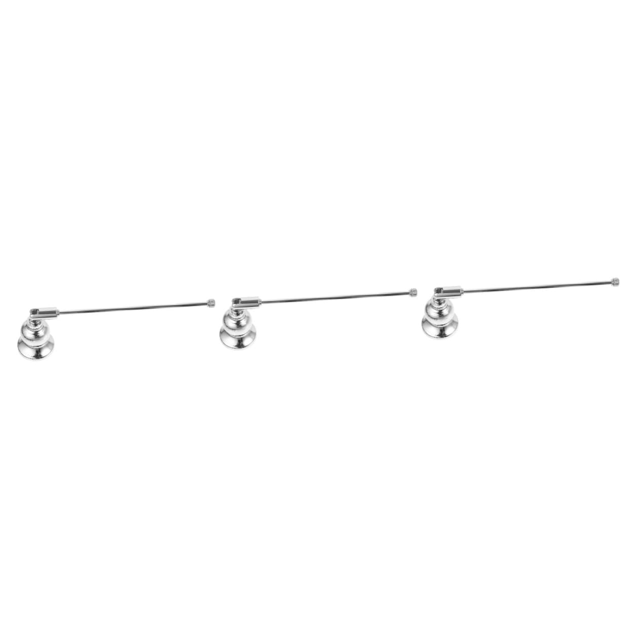 Apagavelas de acero kit de 3 piezas PRETYZOOM para cuidar velas aromáticas en plata
