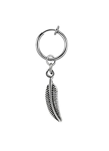 Illusion Test Nombril Faux Piercing Ressort Pince Clip Femme Bague en argent Ø 13 mm Cover