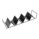 sagefurned supporto per tacos e tortilla in acciaio inox con design impilabile per tacos, pancake e panini, nero