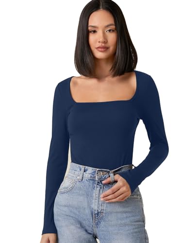 Image of Aahwan Women's & Girl's Solid Long Sleeve Polyester Slim Fit Top