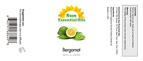 Aceite esencial Bergamot 8 oz Sun Essential Oils miniatura 1