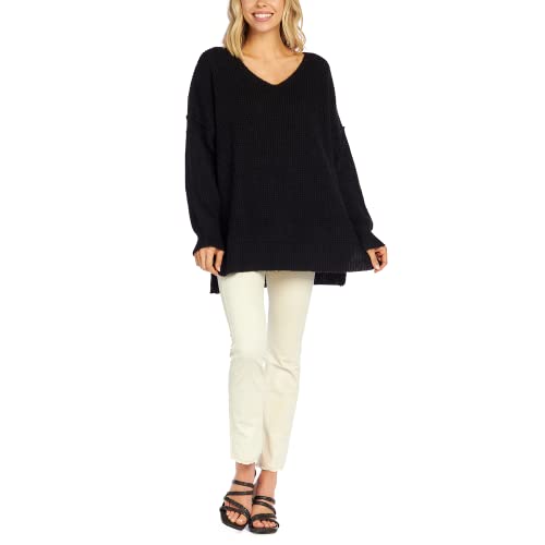 Image of Mud Pie Women's Mud Pie Avalon Womens Waffle Oversized Sweater