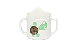 Rutschstopper LÄSSIG Tasse Trinklernbecher Schnabeltasse Kinder Baby Kleinkind mit Henkeln rutschfest spülmaschinengeeignet/Cup Wildlife Turtle