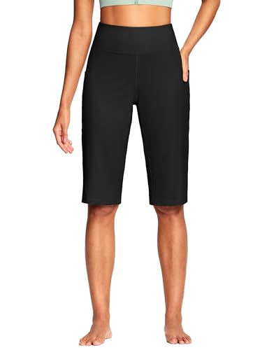 Image of ISEEGZ 15 inch / 18 inch / 21 inch / 25 inch Capri Pants for Women High Waist with Pockets Women's Capris Workout Yoga Pants Loose Straight Leg