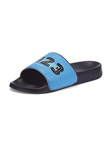 Image of hummel TREFF MEN SLIDERS Comfortable Cushioned Sole Arch Support Durable Lightweight Flexible Trendy Style Flip flops and Slippers Slides for Men Daily use Chappal