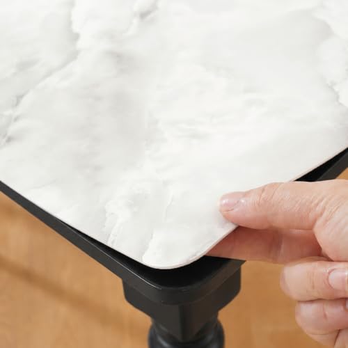 Image of LovePads Marble-Look Table Protector, 16x32 in Nightstand Table Cover