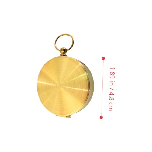 Brújula de bolsillo retro Cabilock de cobre para camping miniatura 2