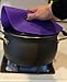 Safe Grabs: Multi-Purpose Silicone Original Microwave Mat as Seen on Shark Tank | Splatter Guard, Trivet, Hot Pad, Pot Holder, Minimize Mess (BPA-Free,Heat Resistant,Dishwasher Safe), Set of 2 Purple