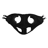 VELATEMOR Cubierta para Ojos de Caballo, Anteojeras para Ojos de Caballo, Gafas de Carreras, Cuero de PU de Poliéster de Alta Elasticidad, Transpirable a Prueba de, para Suministros de (Black)