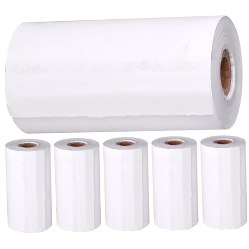 HOODANCOS Sofortbildkamera Fotopapier 6 Rollen Thermopapier für Fotodrucker Selbstunterstützend bei Rauen Bedingungen für Büro und Kinderkameras