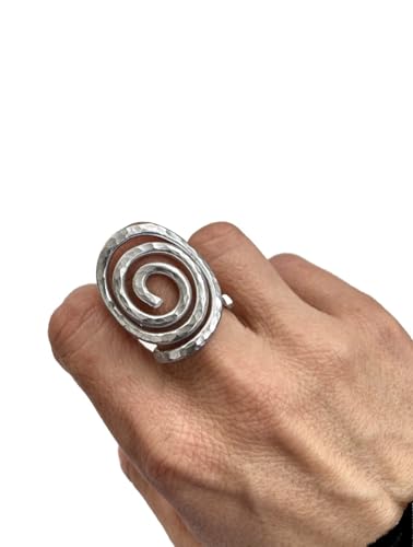 -Anello spessore massiccio 3 mm -Anello color argento -Amuleto porta fortuna -Anallergico