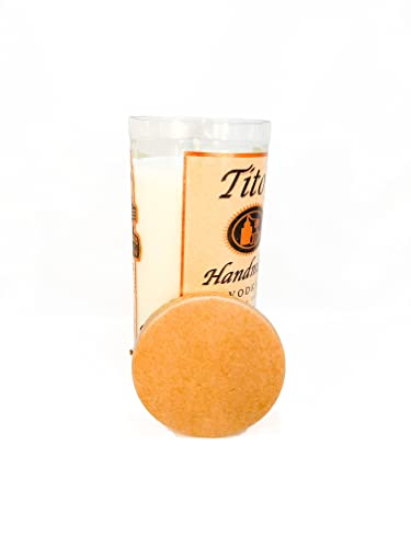 Cinnamon and Vanilla Scented 16 Fl Oz Soy Candle Titos Repurposed Bottle Vegan