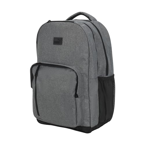 Image of PUMA Prose Backpack with Padded Adjustable Straps, Laptop Sleeve & Water Bottle Pockets, Grey, One Size