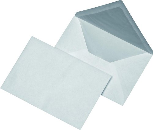 100 Briefumschläge DIN B6 Kuvert mit Seidenfutter Cover