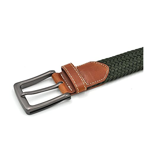Elastic Belts For Men Woven Braided Fabric Comfort Stretch Casual Belts Men4