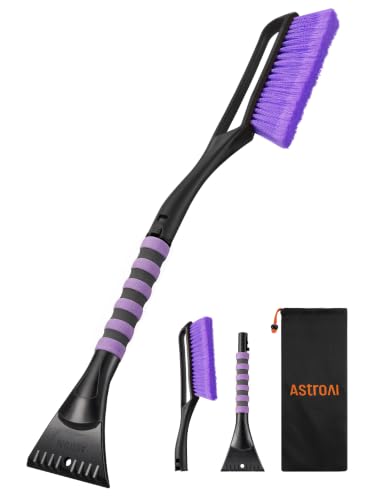 Image of AstroAI 27 inch 2-in-1 Detachable Snow Brush & Ice Scrapers for Car Windshield