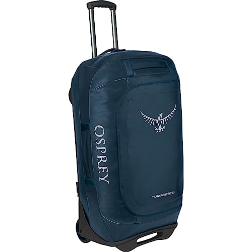 Osprey Transporter 90L Wheeled Travel Duffel Bag, Venturi Blue