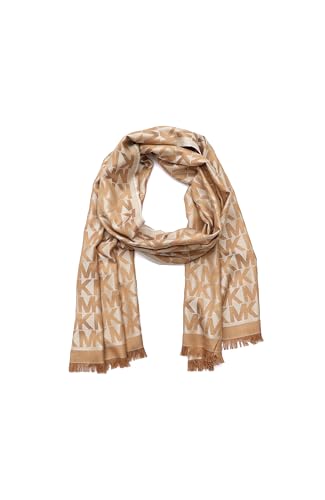 Michael Kors Women's MK Charm Colorblocked LWS Scarf, Stylish Fashion Accessory for Cold Weather