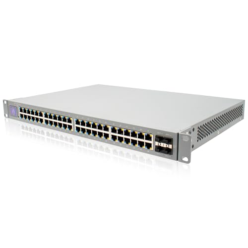 Image of Alta Labs S48‑APOE | 48-Port Full PoE+ Managed Switch | 740W Power Budget | 32x 1GbE PoE+ Ports | 16x 2.5GbE PoE+ Ports | 4x 10Gb SFP+ Uplinks | Cloud & Bluetooth Management| Rackmount | Fan Cooled