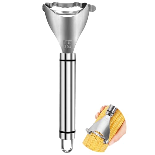 Image of Corn Peeler, Corn Peeler for Corn Cob, Corn Cob Peeler 304 Stainless Steel Corn Cob Peeler Corn Cob Stripping Tool Quick Corn Kernel Stripping Tool Kichen Gadget