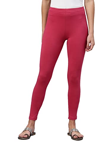 Image of GO COLORS Women Slim Cotton Leggings