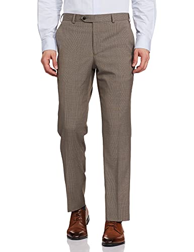 Image of Raymond Wool Men's Full Sleeve Contemporary FIT Dark Brown Formal Suit