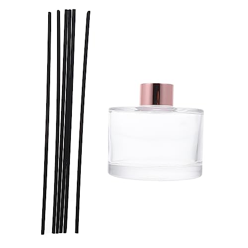 ADOCARN 1 Juego Botella de Vidrio de aromaterapia Recargable humidificador Botella de Viaje oler Car scents ambientador Frasco de Perfume Delicado Botella de subenvasado de Perfume Golden