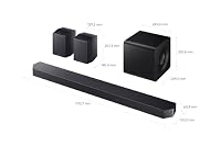 Samsung HW-Q935GH Q-Series 9.1.4-Kanal Surround-Soundbar für Fernseher, Kabelloser 8"-Subwoofer, 2.0.2-Kanal-Rücklautsprecher, Kabellos Dolby Atmos, SpaceFit Sound Pro, Q-Symphony, Google Home & Alexa – Ansicht 5