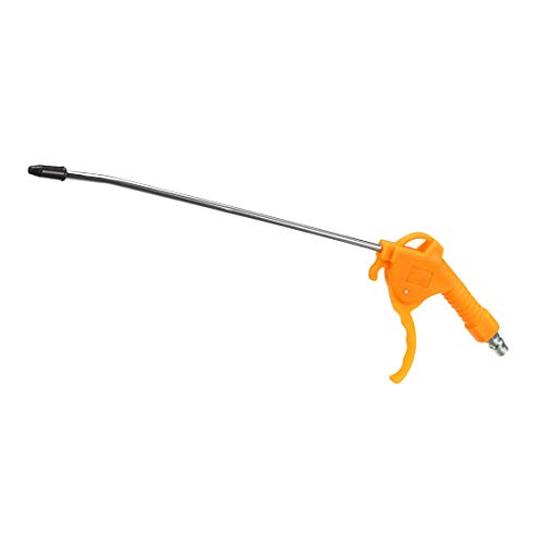 uxcell Air Blow Gun, with 11-Inch Long Angled Nozzle and 1/4PT Removable Rubber