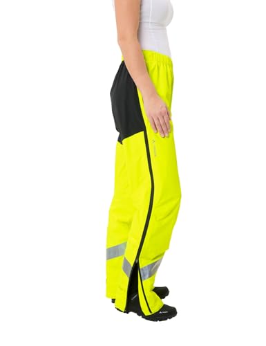 VAUDE Damen Women’s Luminum Rain Pants Hose, Neon Yellow, 36 EU